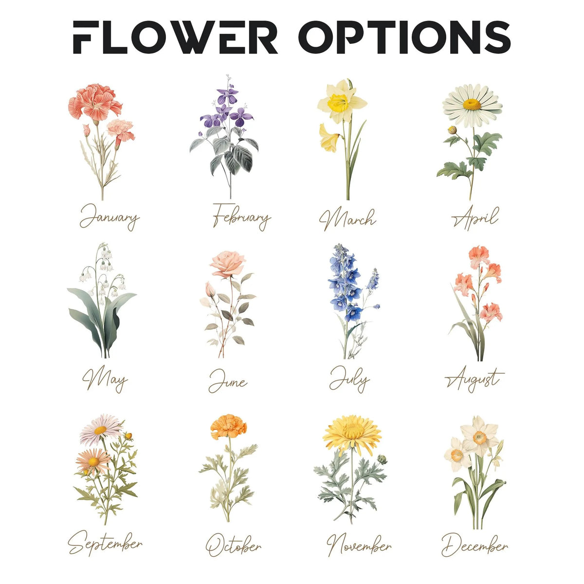 Personalized loose-leaf Journal | Custom Name Flowers Notebook Set