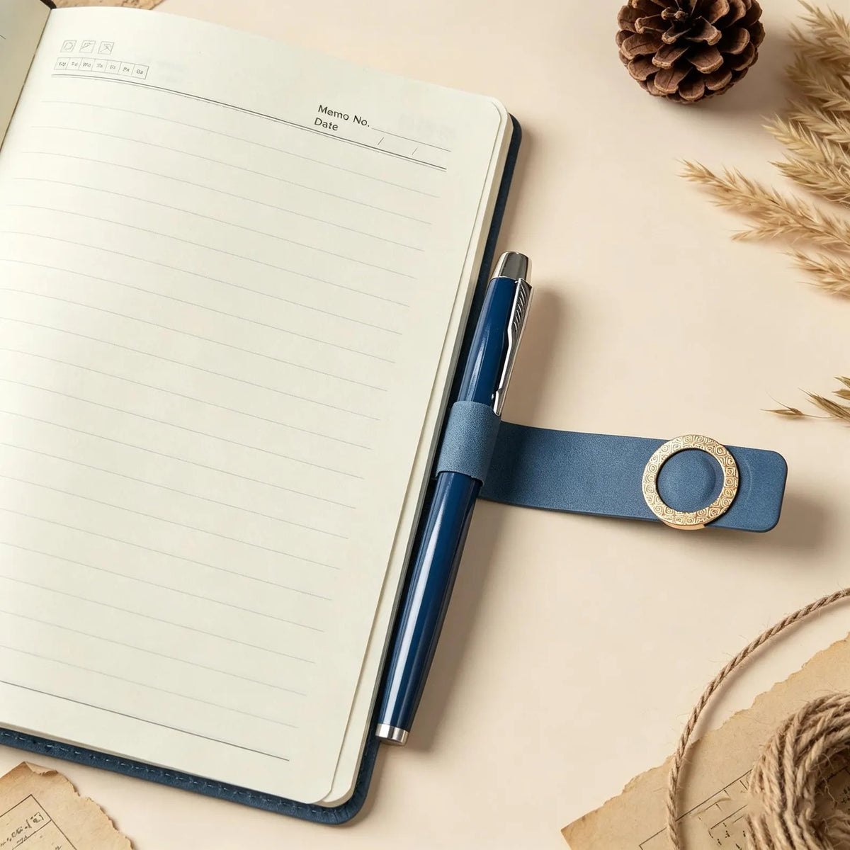 Personalized Name Leather Journal Set